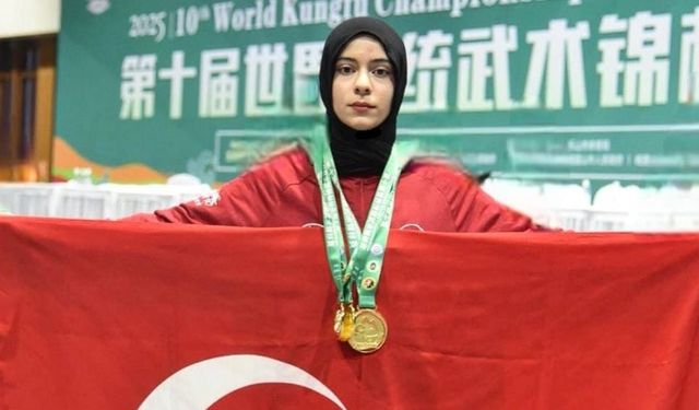 Ayşe Sude Akyüz’den Kungfu’da 3 Dünya Şampiyonluğu