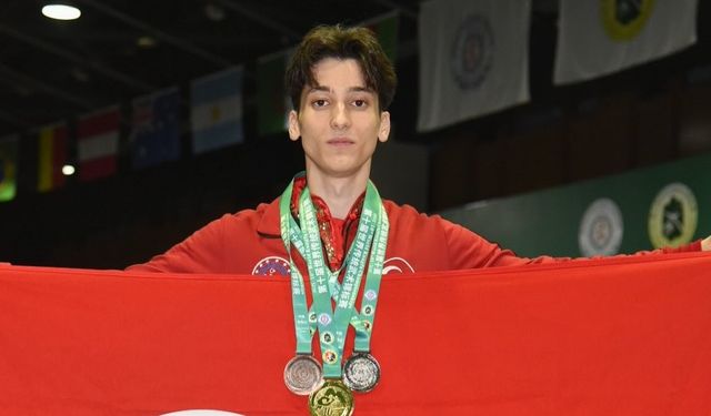 Ahmet Taha Keskin’den Dünya Kungfu’da 3 Madalya
