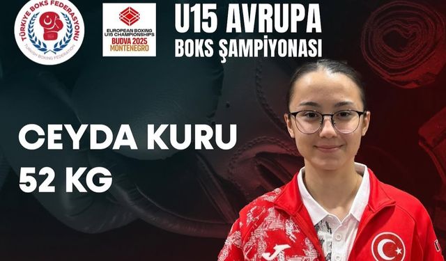 Ceyda Kuru U15 Avrupa Boks Şampiyonası’nda üçüncü oldu