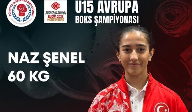 Naz Şenel U15 Avrupa Boks Şampiyonası’nda üçüncü oldu