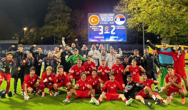 U17 Millî Takım, Sırbistan’ı 3-2 yenip grubu lider bitirdi