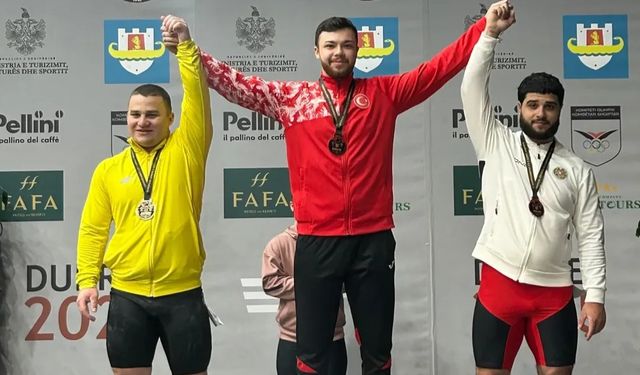 Milli halterci Hakan Kurnaz Avrupa’da altın kazandı