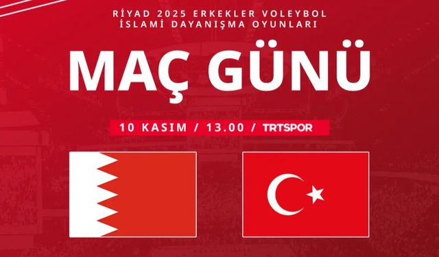 Türkiye, Bahreyn ile İslami Oyunlar’da Karşılaşıyor