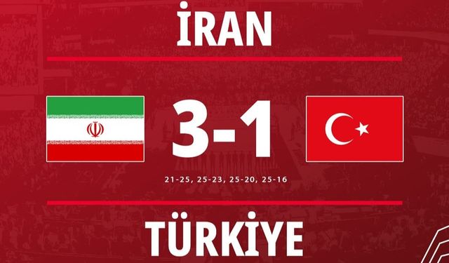 Voleybol Millilerimiz İran’a 3-1 Mağlup Oldu