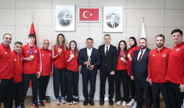 Milli Tekvandocular Hamza Yerlikaya’yı Ziyaret Etti