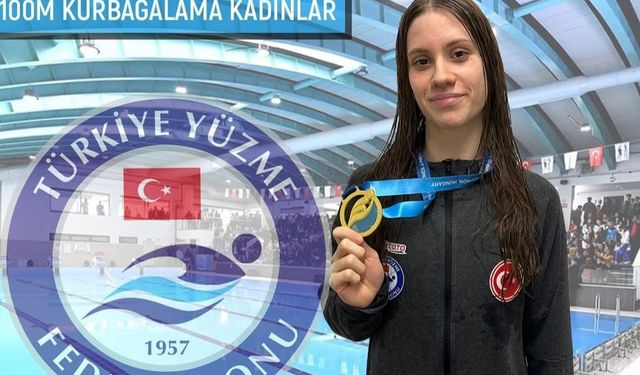 Yaren Soysal, CECJM 100m kurbağalamada şampiyon oldu