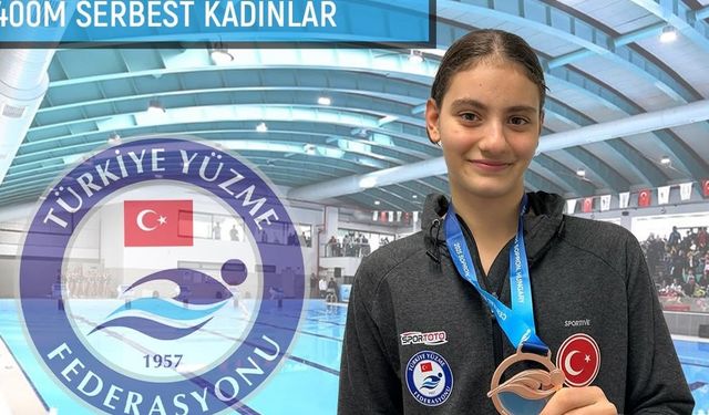 Tuğba Yıldız, CECJM 400m serbestte üçüncü oldu