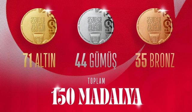 Türkiye, İslami Dayanışma Oyunları’nda 150 madalya aldı
