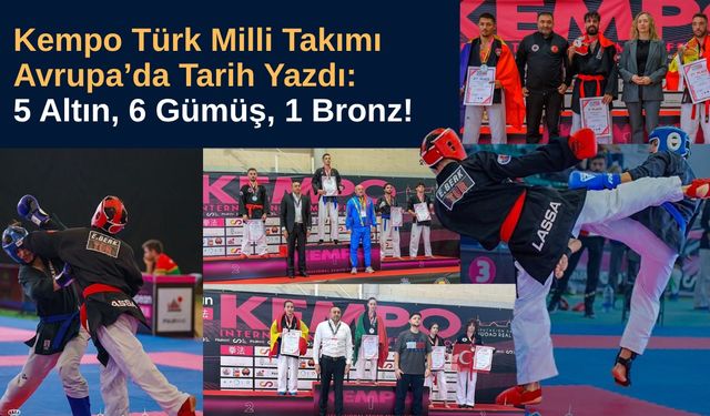Kempo Milli Takımı Avrupa’da Madalyaya Doymadı