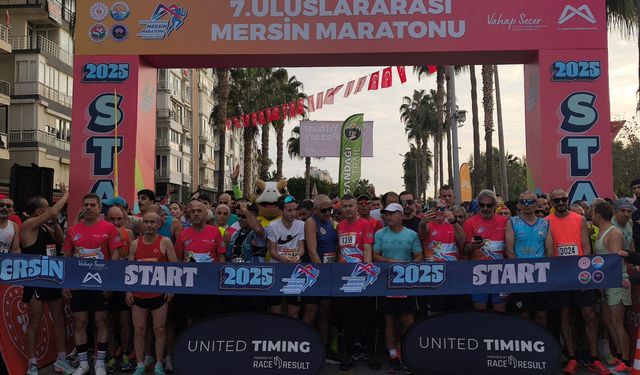 7’nci Uluslararası Mersin Maratonu Coşkuyla Başladı