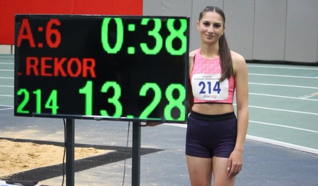 Aleyna Karabulut’tan U20’de üç adım Türkiye rekoru