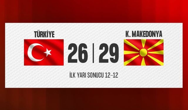 Milliler, hazırlık maçında Kuzey Makedonya’ya yenildi