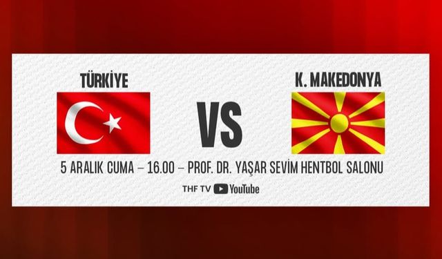 Kadın Milli Hentbol Takımı, Kuzey Makedonya ile sahada