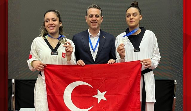 Sude Yaren ve Zehra Begüm Avrupa’da Madalya Kazandı