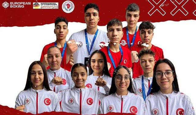 Almanya’daki Avrupa Boks Şampiyonası’nda 12 madalya