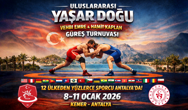 Antalya’da Uluslararası Yaşar Doğu Güreş Turnuvası Başlıyor