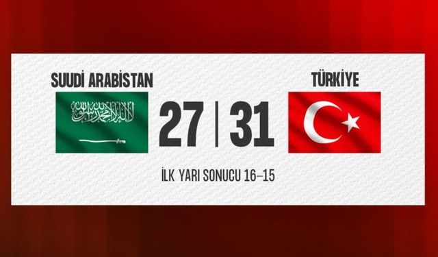 A Milli Erkek Hentbol Takımı, Suudi Arabistan'ı Yendi