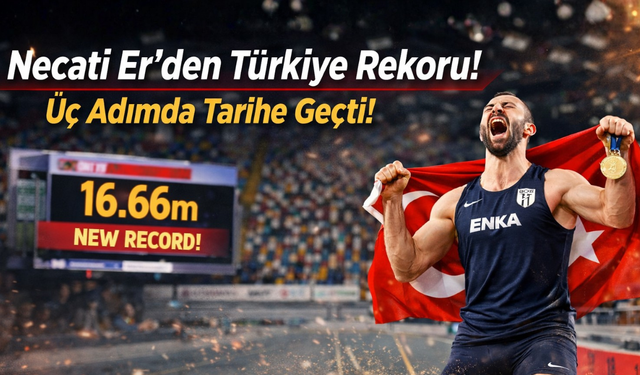 Necati Er, Üç Adımda Türkiye Salon Rekorunu Kırdı