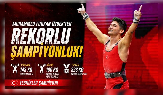 Muhammed Furkan Özbek Avrupa Şampiyonu Oldu
