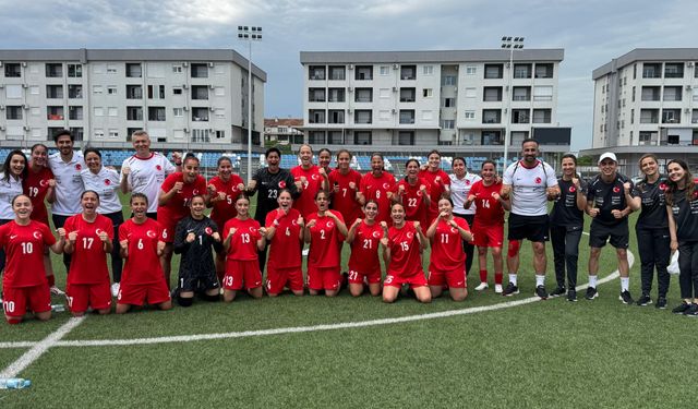 U16 Kız Milliler Slovakya’yı mağlup etti