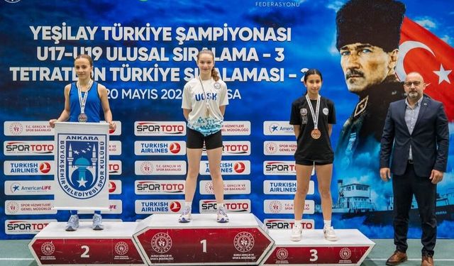 U15 Kadınlar kategorisinde madalyalar sahiplerini buldu