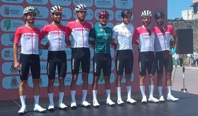 Milli bisikletçiler Arnavutluk Turu’nda liderlik mayosu aldı