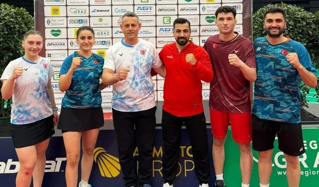 Milli badmintonculardan Avusturya’da 3 bronz madalya