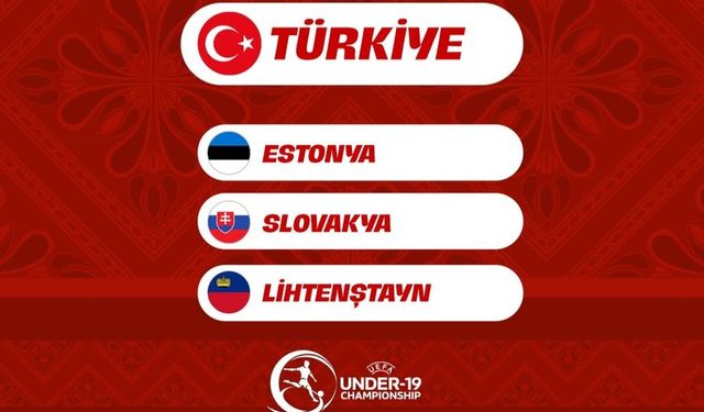 U19 Millî Takımı'nın Avrupa Şampiyonası rakipleri belli oldu