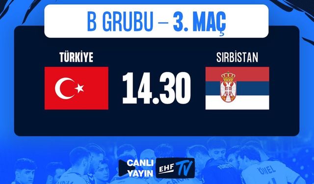 U20 Erkek Hentbol Millileri Sırbistan Karşısında