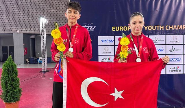 Görkem Öçal ve Ela Su Yönter Avrupa İkincisi Oldu