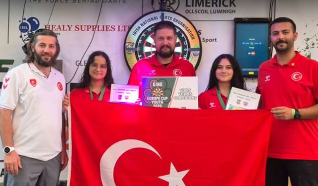 Türkiye Avrupa Gençler Dart Kupası'nda Zirveye Çıktı