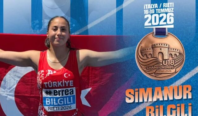 Simanur Bilgili Avrupa üçüncüsü oldu