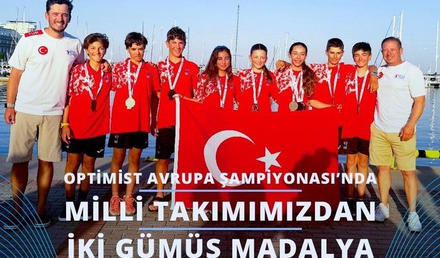 Optimist Avrupa Şampiyonası'nda Türkiye'ye İki Gümüş