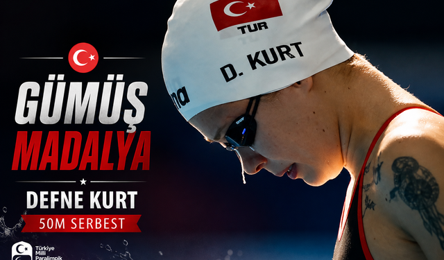 Defne Kurt 50 Metre Serbestte Avrupa İkincisi Oldu
