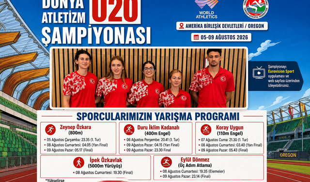 Milli Atletler Dünya U20 Şampiyonası İçin Pistte