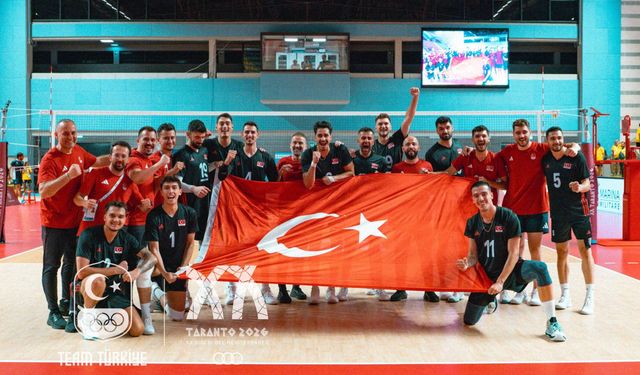 Erkek Milliler Akdeniz Oyunları’nda Üçte Üç Yaptı