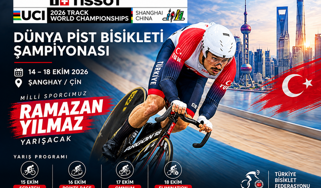 Ramazan Yılmaz Şanghay'da Dört Disiplinde Pedal Çevirecek