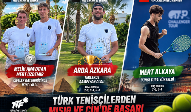 Arda Azkara Şampiyon, Melih Anavatan ve Mert Özdemir İkinci