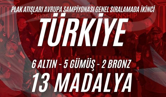 Türkiye Atıcılıkta 13 Madalyayla Avrupa İkincisi Oldu