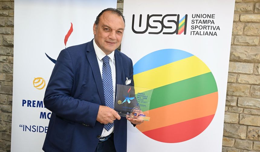 Dündar Keşaplı’ya İtalya’da Uluslararası Spor Basını Ödülü