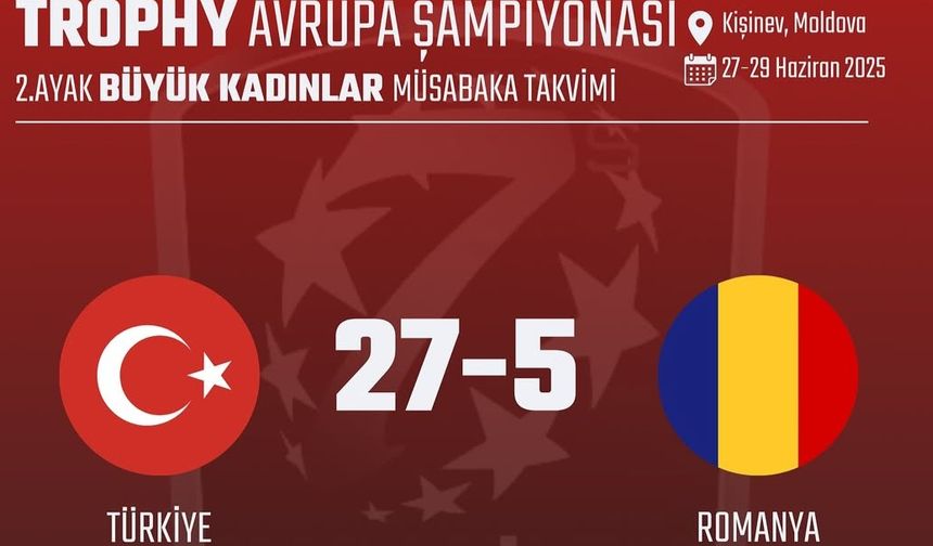 Kadın Milli Ragbi Takımı'ndan Romanya'ya farklı galibiyet