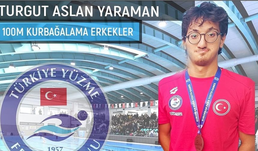 Turgut Aslan Yaraman EPYG 2025’te 100m kurbağlamada gümüş kazandı