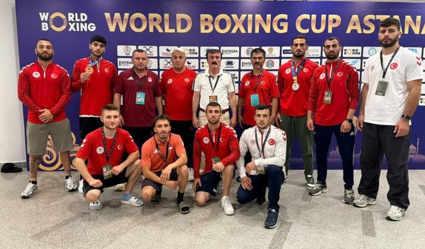 Boksörlerimiz Kazakistan'dan 8 Madalya ile Döndü