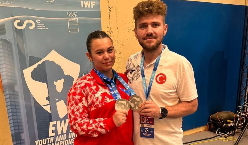 Zeynep Nur Pehlivan Avrupa Halter Şampiyonası’nda ikinci