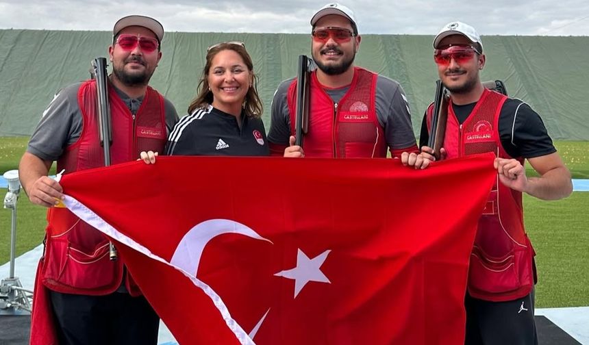 Skeet Trio Genç Erkekler Takımımız Avrupa Şampiyonu oldu