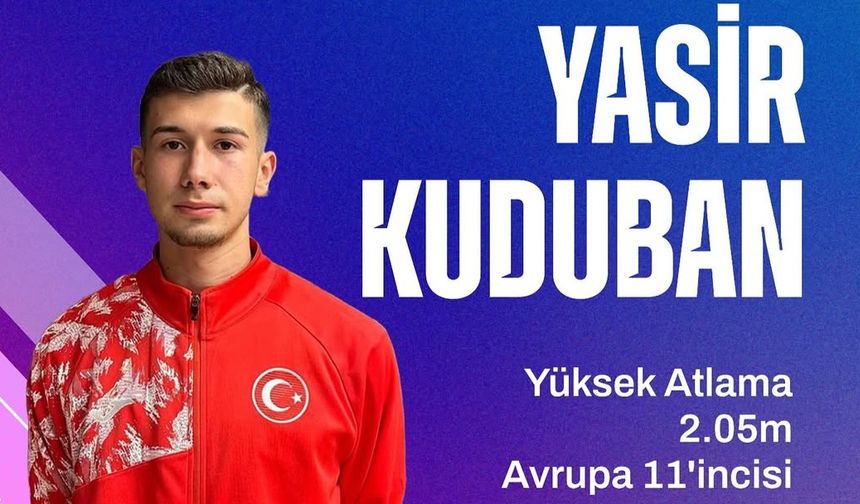 "Yasir Kuduban Avrupa U20 Atletizm Şampiyonası’nda 11. oldu"