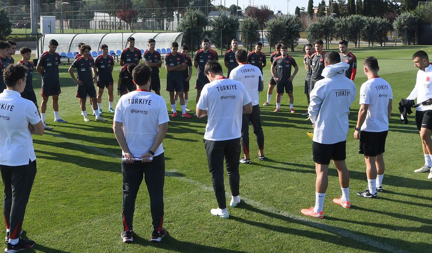 Ümit Millî Takım, Hırvatistan maçı hazırlıklarını sürdürüyor