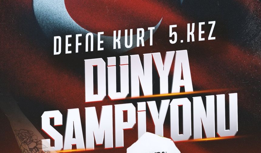 Defne Kurt’tan 5’inci dünya şampiyonluğu