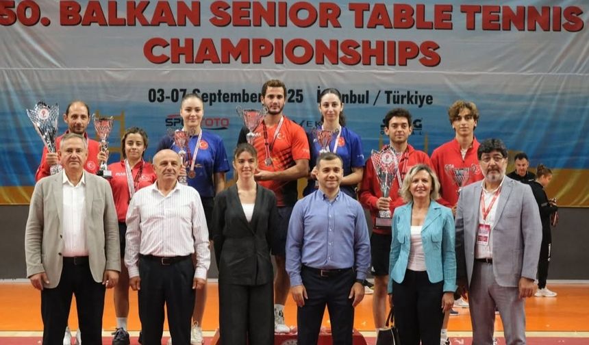Milli masa tenisçilerden Balkan’da 6 madalya