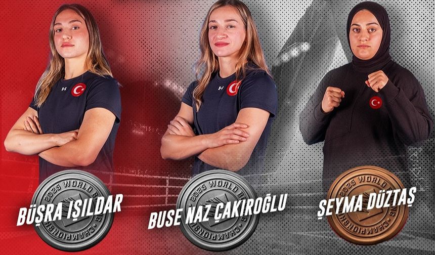 Kadın boksörler Dünya Şampiyonası’ndan 3 madalya ile döndü